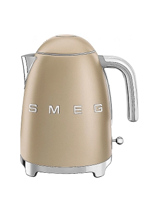 Чайник электрический матовый цвета шампань стиль 50х, SMEG магазин Glossary 