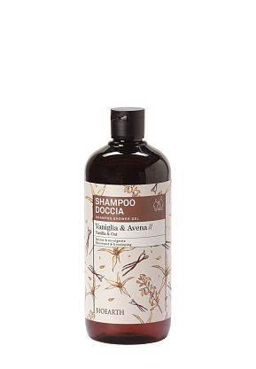 Family Vanilla & Oat Shampoo shower gel Шампунь-гель увлажняющий для волос/душа Bioearth,  магазин Glossary 
