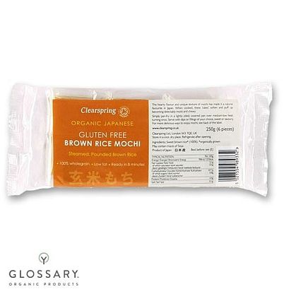 Тесто из коричневого риса Моти органическое Clearspring,  магазин Glossary 