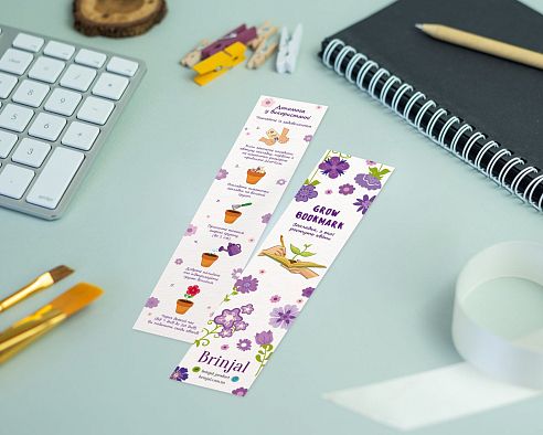 Цветущая закладка Brinjal,  магазин Glossary 