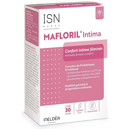 МАФЛОРИЛ ИНТИМА – пробиотик для интимной флоры INELDEA Santé Naturelle,  магазин Glossary 