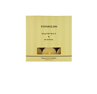 Набор ароматических чайных свечей "Грейпфрут и мимоза" Modern Classics, Stoneglow магазин Glossary 