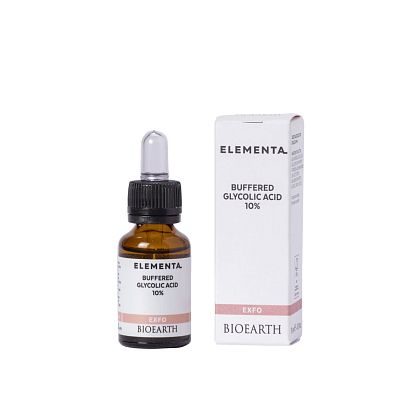 Elementa_GLYCOLIC ACID 10% (exfo) - (buffered pH 4) Сыворотка восстанавливающая буферная Гликолевая кислота Bioearth,  магазин Glossary 