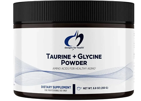 Taurine + Glycine Powder - Таурин + Глицин поддержка здорового старения Designs for Health магазин Glossary 