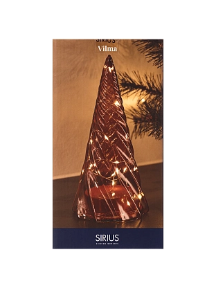 Елка светодиодная Вилма 23,5см цвета бордо, Sirius магазин Glossary 