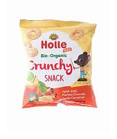 Снеки воздушные из риса и чечевицы Яблоко-Корица органические (с 3 лет) Holle,  магазин Glossary 