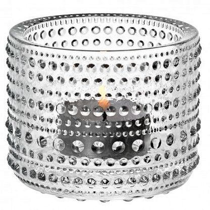 Подсвечник прозрачный Kastehelmi, Iittala магазин Glossary 