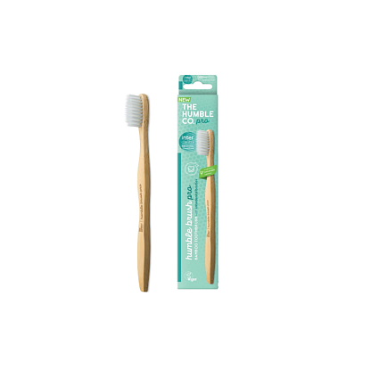 Натуральная бамбуковая зубная щетка PRO MICRO Bristles, The Humble Co. магазин Glossary 