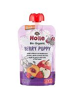 Пюре "Berry Puppy" с яблоком, персиком и лесными ягодами органическое (с 8 месяцев), Holle магазин Glossary 
