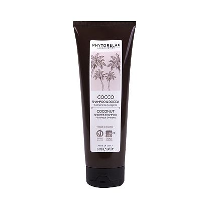 Шампунь-Гель для душа питательный Vegan&Organic COCONUT Phytorelax магазин Glossary 