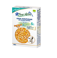 Молочная каша органическая на козьем молоке кукурузная безглютеновая Fleur Alpine,  магазин Glossary 