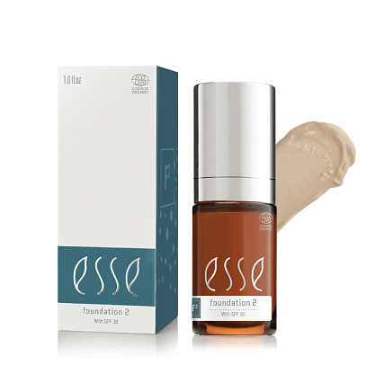 Тональная основа для всех типов кожи Тон F2 Esse Foundation SPF30 магазин Glossary 