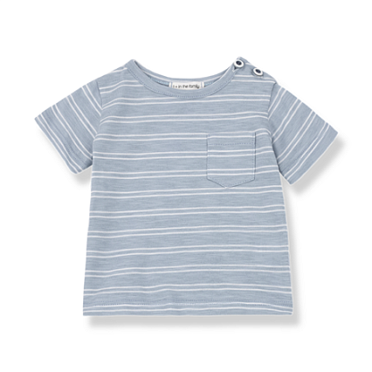 LUCA t-shirt light blue/white, 1+ in the family магазин Glossary 