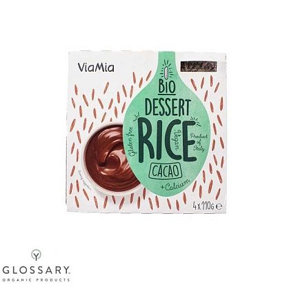 Десерт рисовый Какао органический Via Mia,  магазин Glossary 