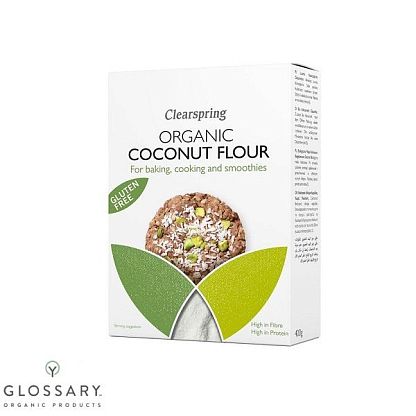 Мука кокосовая органическая Clearspring,  магазин Glossary 