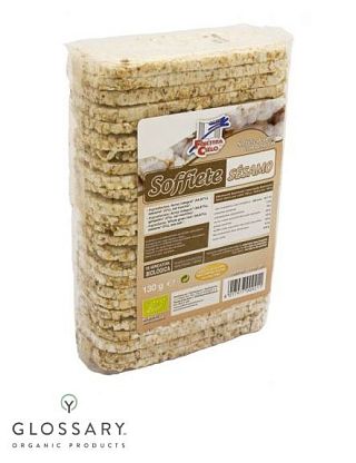 Хлебцы рисовые с кунжутом органические магазин Glossary 