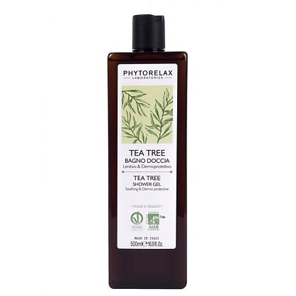 Гель для душа "TEA TREE" на основе чайного дерева Phytorelax магазин Glossary 