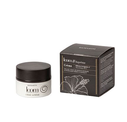 Loom Créme Supreme (Filler-Boto) Крем-филлер для гладкости и упругости кожи с органической слизью улитки Bioearth,  магазин Glossary 