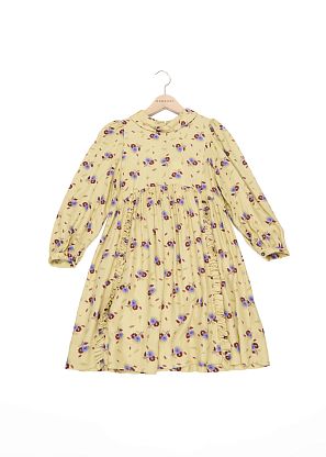 Тканое платье в принт желтого чертополоха Caramel, магазин Glossary 