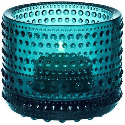 Подсвечник Sea blue Kastehelmi, Iittala магазин Glossary 