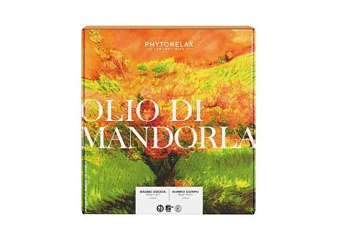 Набор ALMOND / миндаль гель для душа + крем-масло для тела увлажняющее Phytorelax магазин Glossary 