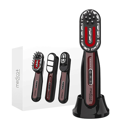 Микротоковый массажер для лица, тела и кожи головы Medica+ BodyLifting 3-X (RF, светотерапия, контейнер для эссенции) магазин Glossary 