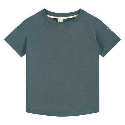 Crewneck Tee Blue Grey Gray Label,  магазин Glossary 