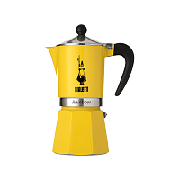 Кофеварка гейзерная на 6 чашек желтая Rainbow, Bialetti магазин Glossary 