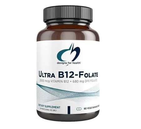 Ultra B12-Folate - Фолат Б9 (5-MTHF) и Б12 (метил, аденозилкобаламин) Designs for Health магазин Glossary 