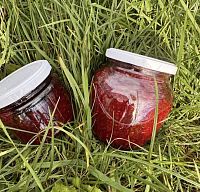 Малиновое варенье с афирмациями ОСЬО-органик,  магазин Glossary 