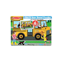 Звуковой пазл "Школьный автобус" Melissa&Doug магазин Glossary 