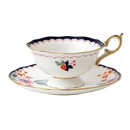 Чашка с блюдцем "Jasmine Bloom" Wonderlust, Wedgwood магазин Glossary 
