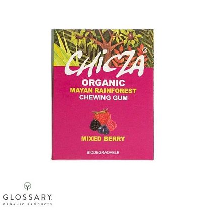 Жевательная резинка органическая Ягоды Chicza, магазин Glossary 