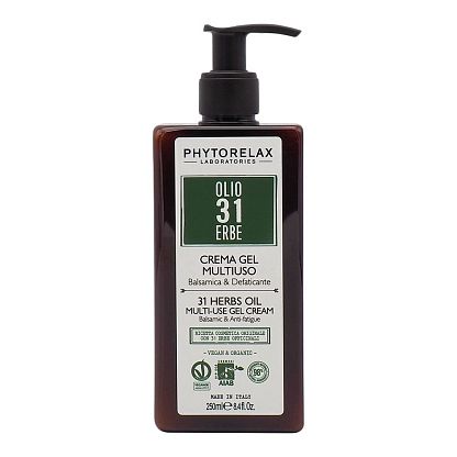 Крем-гель для тела успокаивающий и против усталости 31 HERBS OIL Phytorelax магазин Glossary 