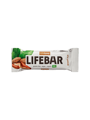 Батончик энергетический с бразильским орехом органический Lifebar Lifefood магазин Glossary 