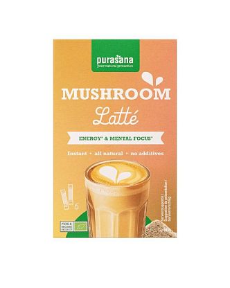 Смесь для приготовления Лате с грибами органическая Purasana,  магазин Glossary 