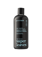 Шампунь и кондиционер 2-в-1 для кожи головы "Эвкалипт и Шалфей" Super leaves, Attitude магазин Glossary 