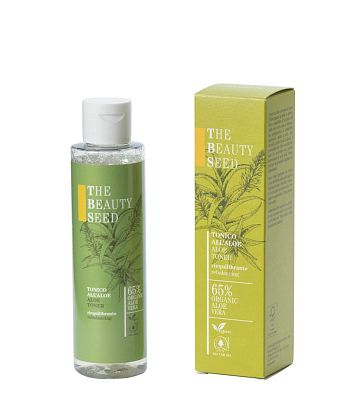 TBS ALOE TONER rebalancing Тоник с Алое Вера и Фруктовыми кислотами для всех типов кожи лица Bioearth,  магазин Glossary 