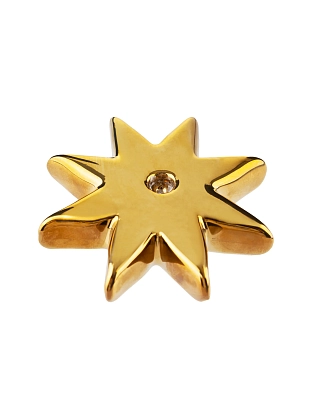 Подсвечник Звезда 1 золотого цвета, Clay магазин Glossary 