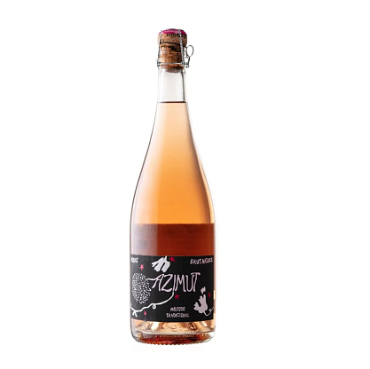 Игристое Azimut Азимут Розе Брют Натюр / Azimut Rose Brut Nature розовое нон-дозаж 11,5% магазин Glossary 