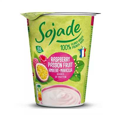 Продукт из ферментированной сои Маракуя и Малина органический Sojade,  магазин Glossary 