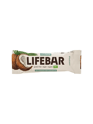 Батончик энергетический с кокосом органический Lifebar Lifefood магазин Glossary 
