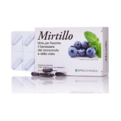 Mirtillo (blueberry) (Миртилло (черника) Specchiasol,  магазин Glossary 