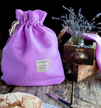 Эко-хлебница "Лён лавандовый" Goodleks / магазин Glossary 