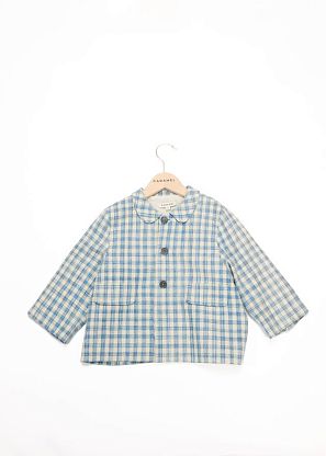 Жакет голубой в клетку Caramel, магазин Glossary 