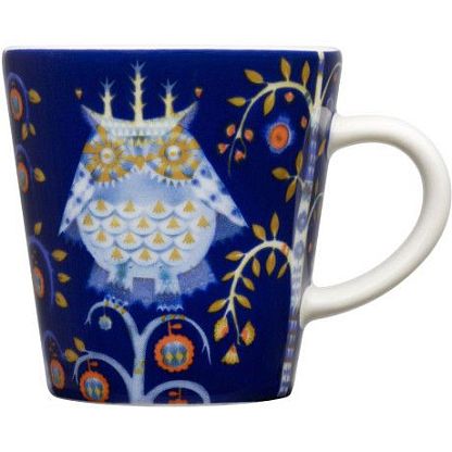 Чашка для эспрессо синяя с рисунком Taika, Iittala магазин Glossary 