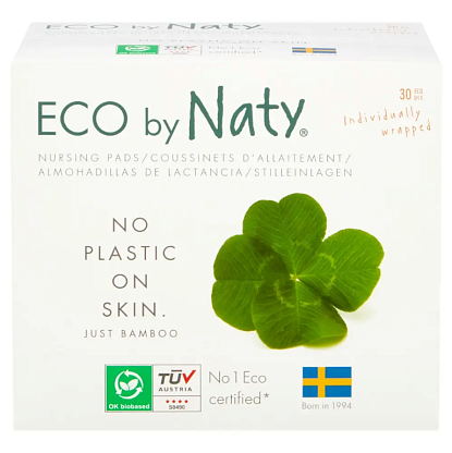 Органические подкладки для груди Eco by Naty магазин Glossary 