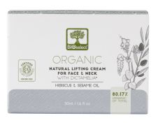 Крем-лифтинг с Диктамелией, гибискусом и маслом кунжута Bioselect,  магазин Glossary 