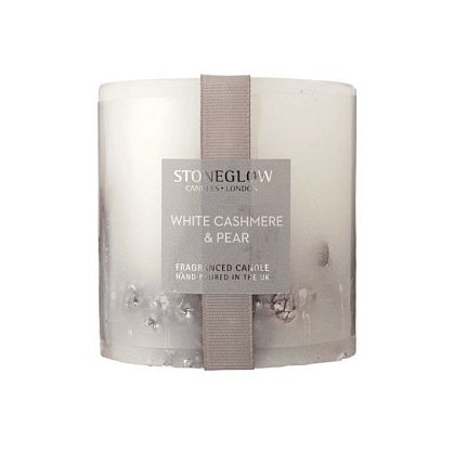 Свеча ароматическая "White Cashmere & Pear" Seasonal Collection, Stoneglow магазин Glossary 