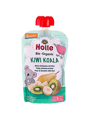 Пюре "Kiwi Koala" с грушей, бананом и киви органическое (с 8 месяцев), Holle магазин Glossary 